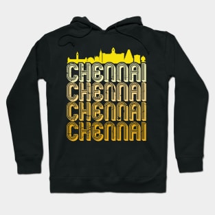 Madras Chennai Yellow Vintage Tamil Design Hoodie